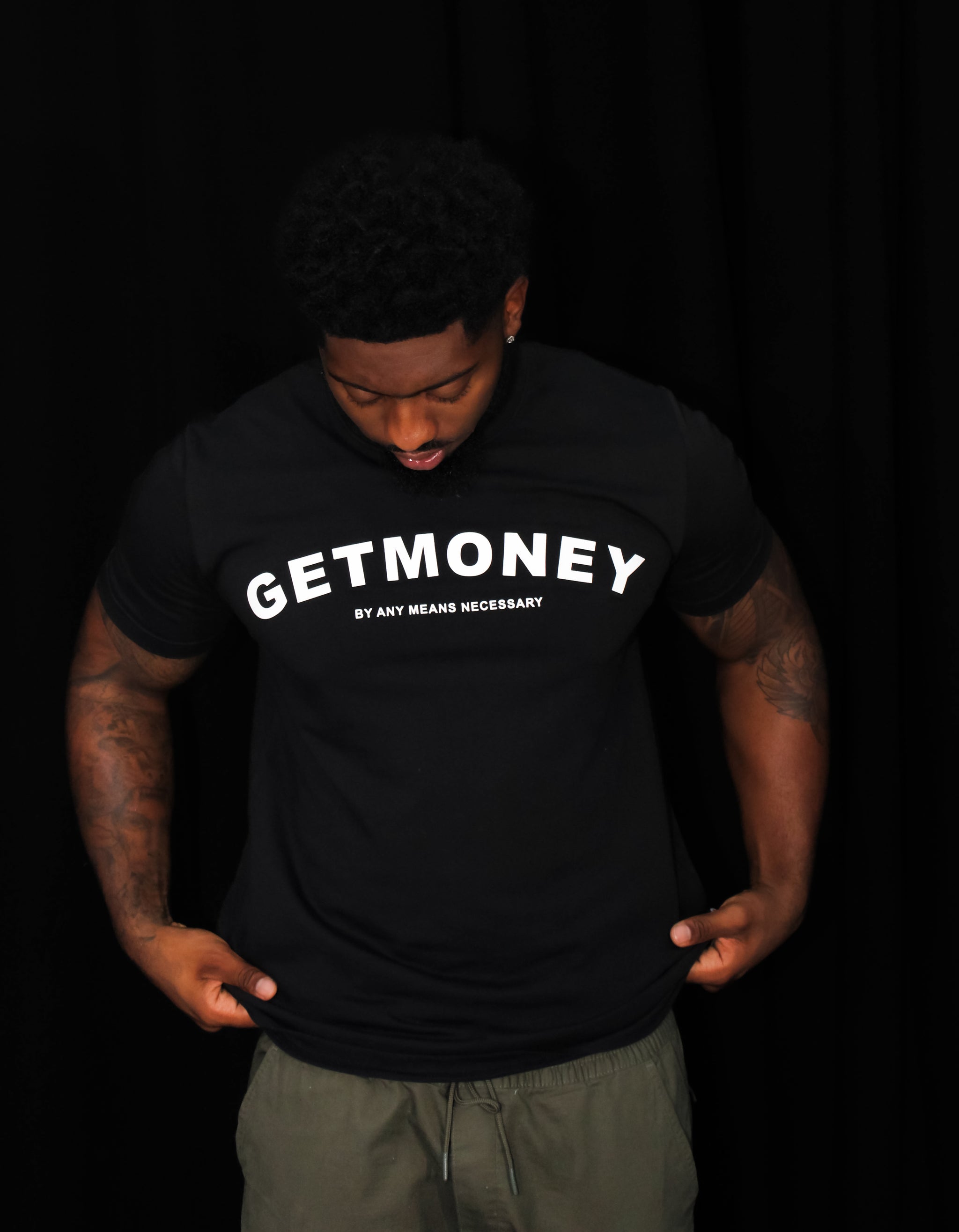 Mister Tee CASH ONLY - T-shirt Con Stampa - Black/nero